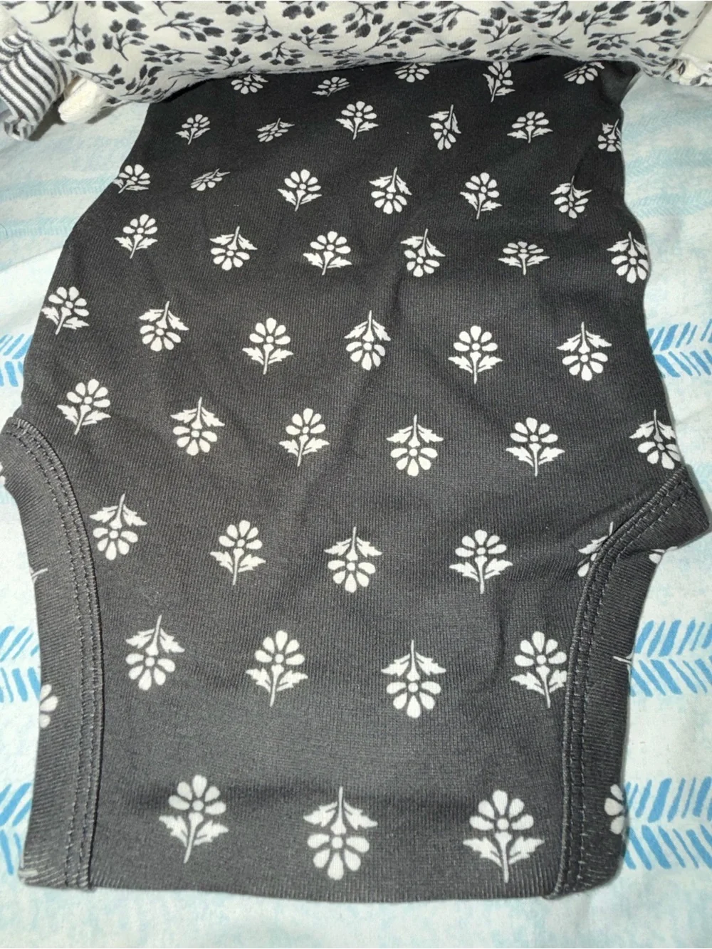 5 pack Carter's Cream One-Piece Bodysuit with Black Butterfly Print